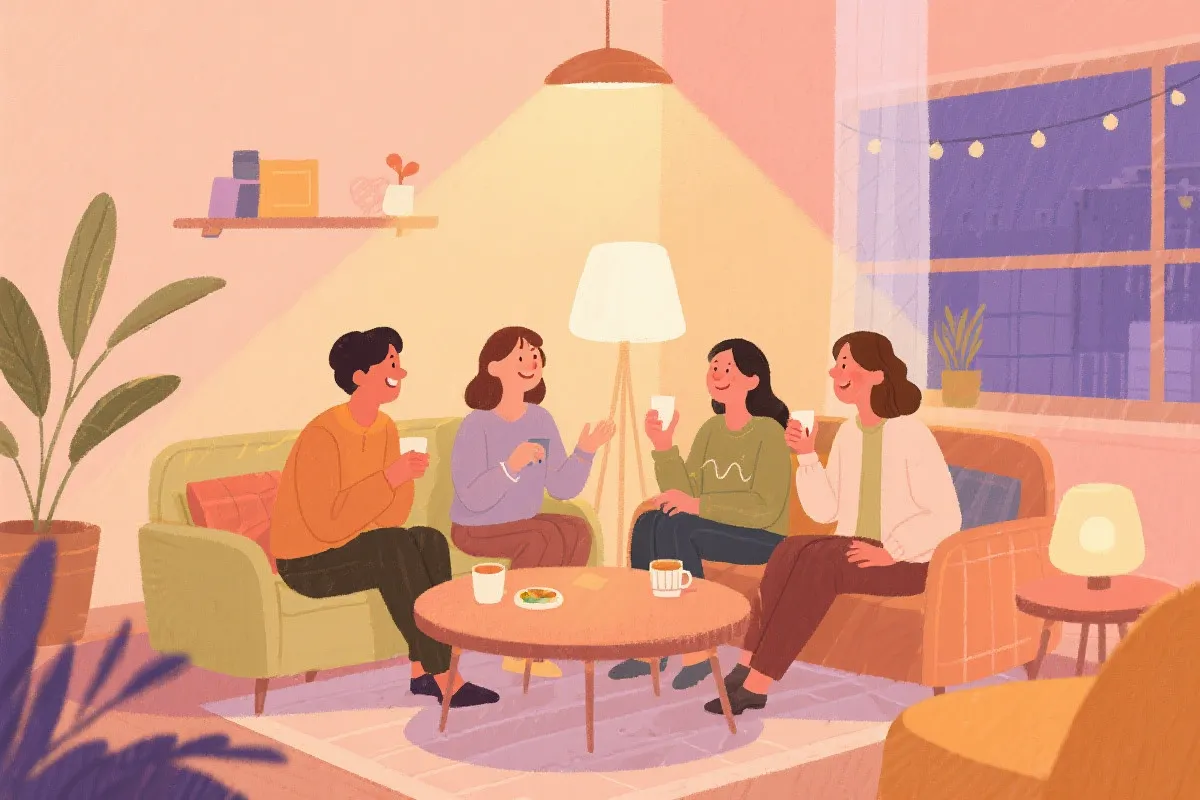 社交与好友房间示意图